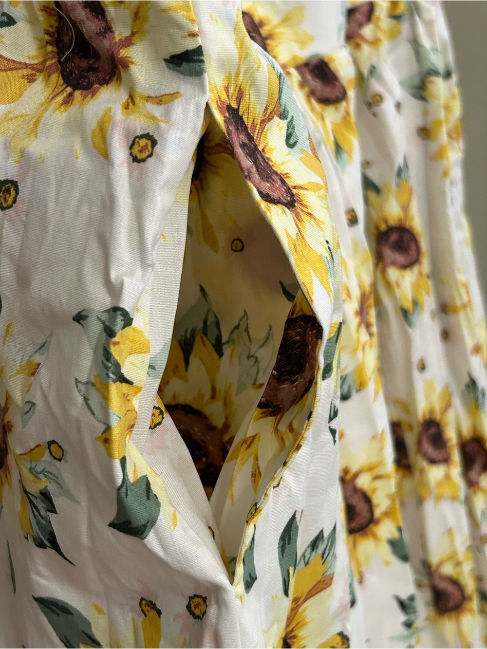 Torrid Sunflower Mini Poplin Tie Front Skater Dress Sz 3X = 22-24 NWT Plus Size - Picture 9 of 16